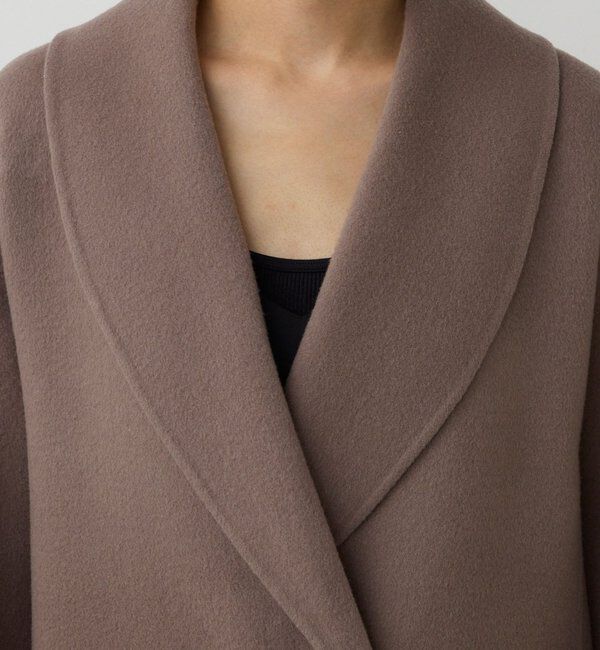 「【HERITANOVUM】 ウールカシミヤショールリバーコート」|その他|