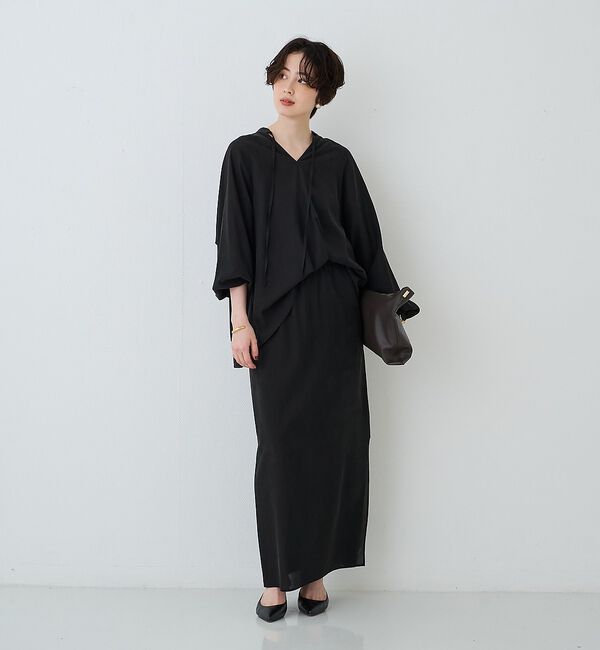 Rouge vif「【セットアップ対応】フィブリルイージーサイドスリットスカート/ウエストゴム」|スカート|