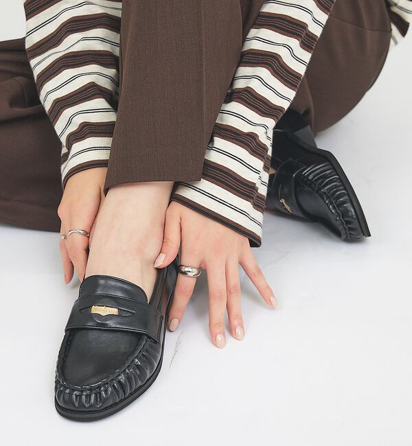 AU BANNISTER「【販売店舗限定】ギャザーコインローファー」|ローファー|