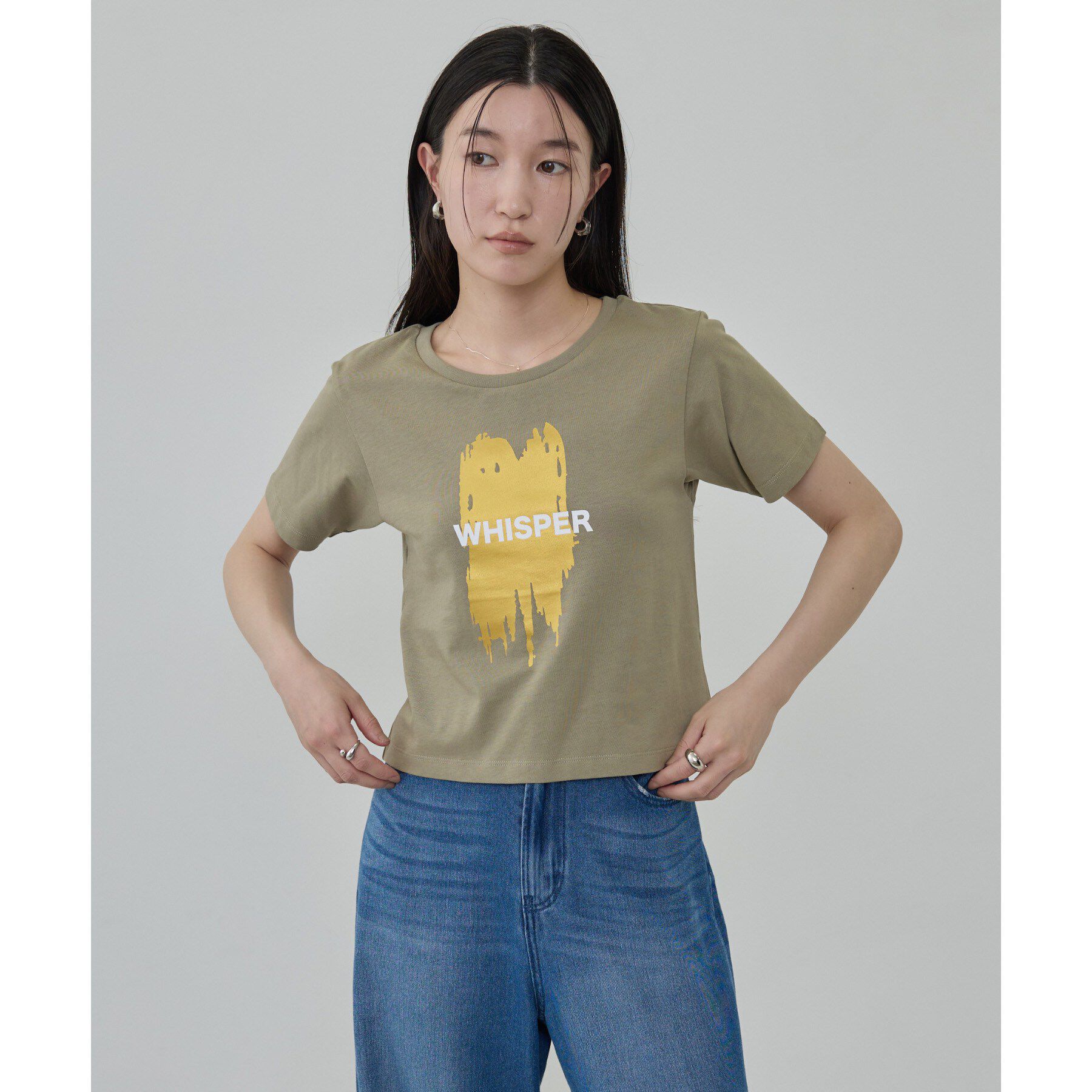 GALLEST「箔プリント コンパクトTシャツ」|Tシャツ・カットソー|