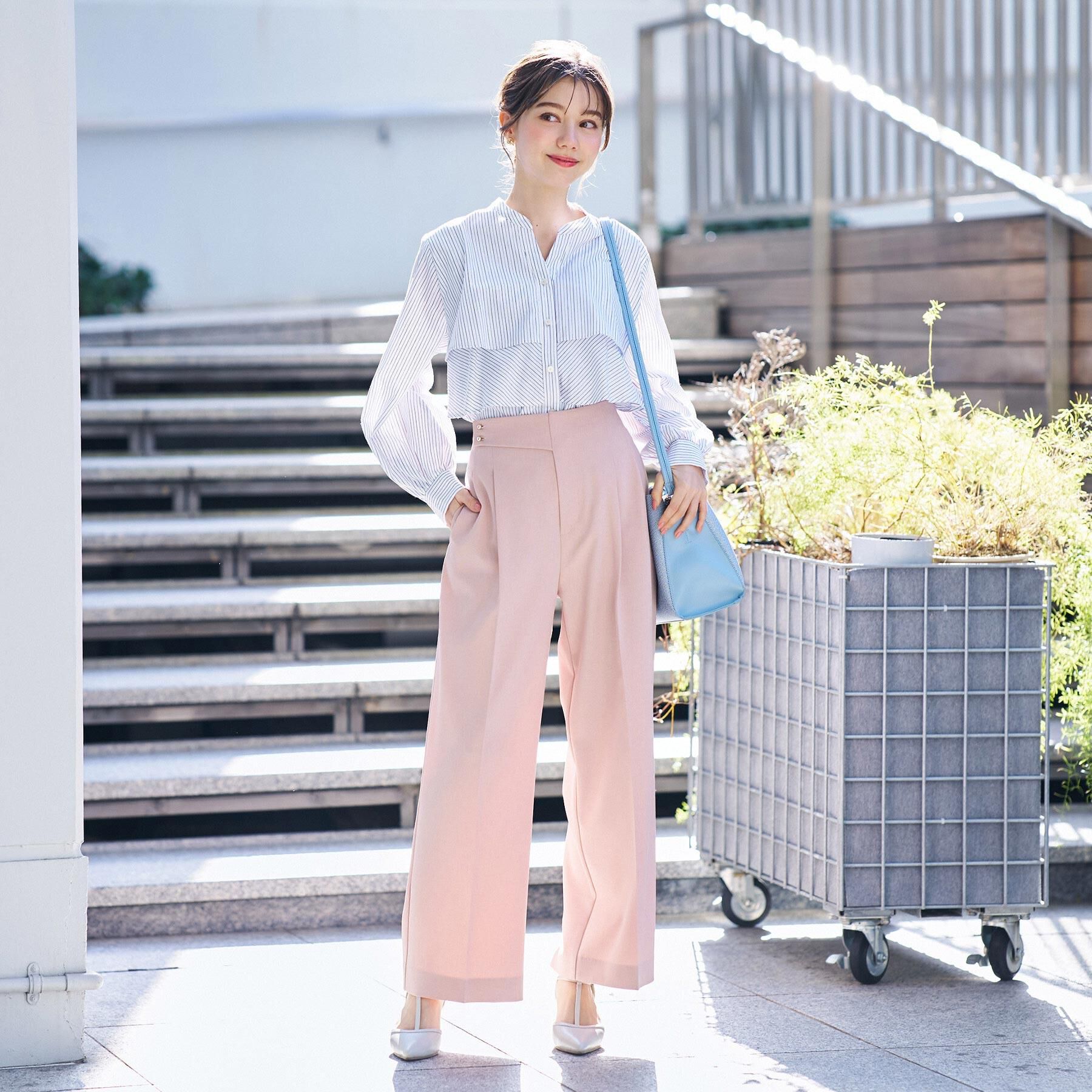 index「ストレッチ2タックワイドパンツ／セットアップ対応可【洗濯機OK／接触冷感／吸水速乾／防シワ】」|その他|