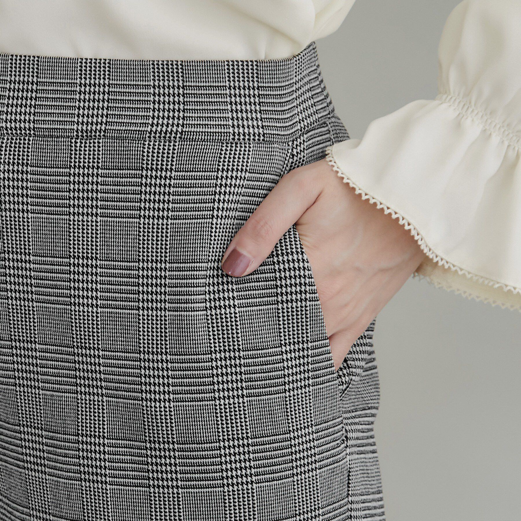 Couture broach「裾リボン カーブスリットハイパーパンツ」|その他|