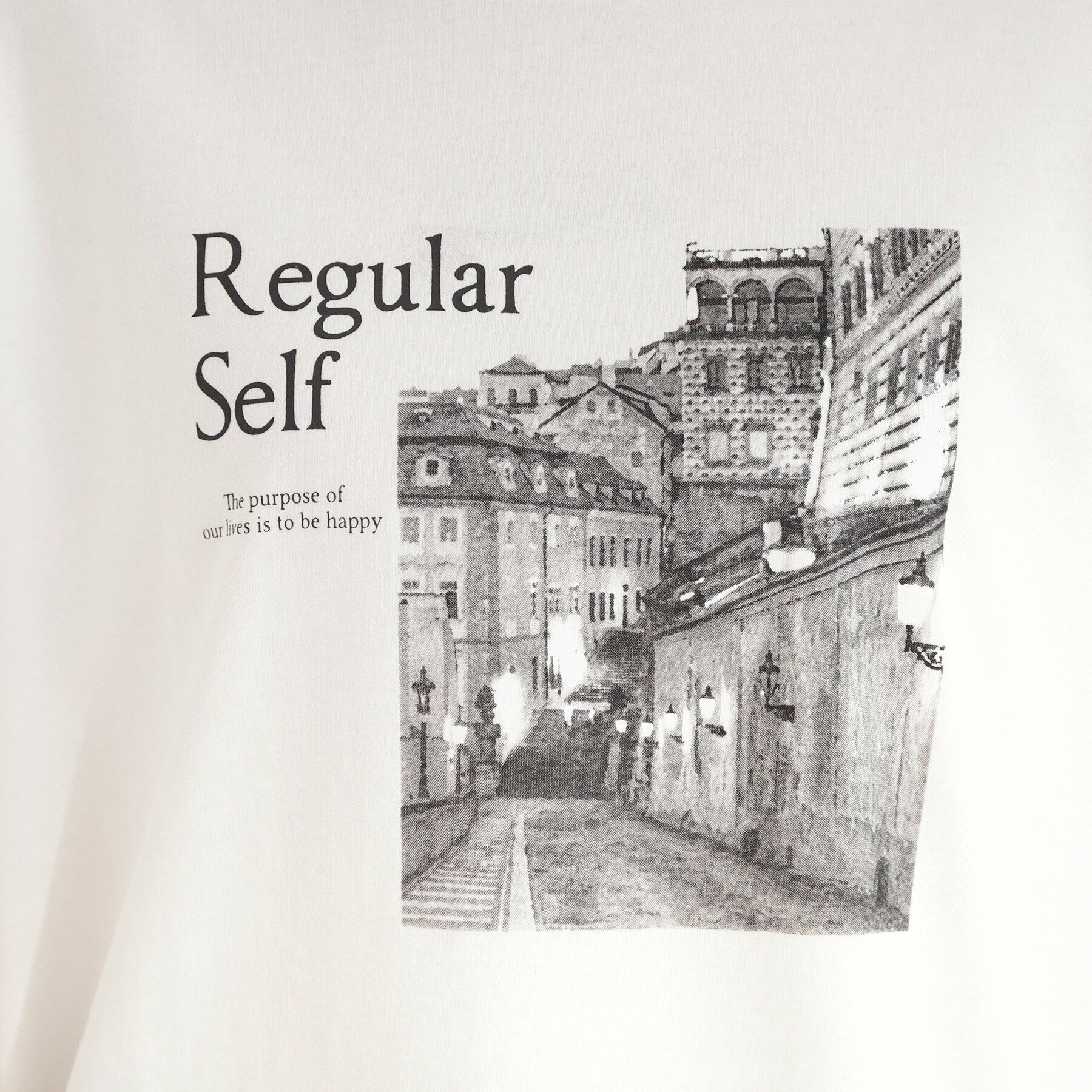 SHOO･LA･RUE「【ひんやり/S-LL/洗濯機可】真夏に着たい 大人のベーシックカラープリントTシャツ」|Tシャツ・カットソー|