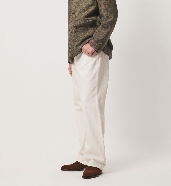UNITED ARROWS「【別注】＜KURO＞MONTE/ホワイト セミフレア デニムパンツ」|デニム|