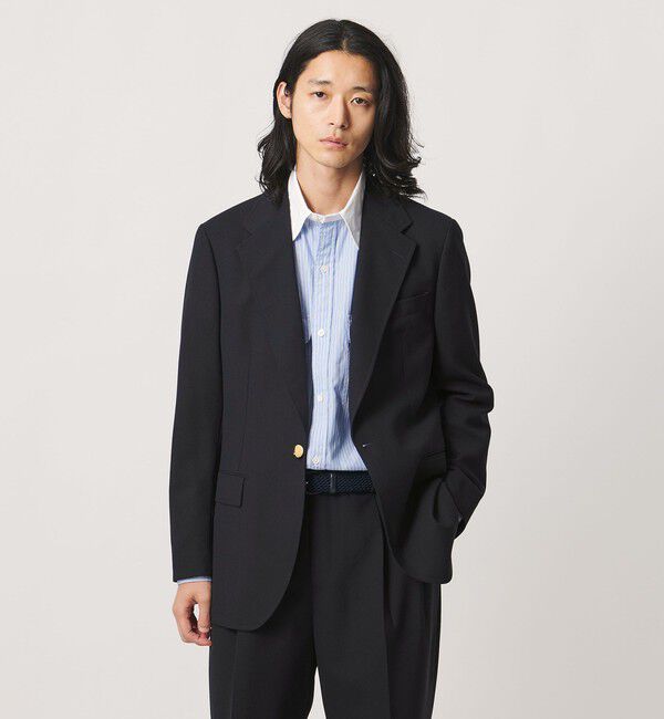 UNITED ARROWS「＜District＞4プライ シングル １ボタン ブレザー」|テーラードジャケット|