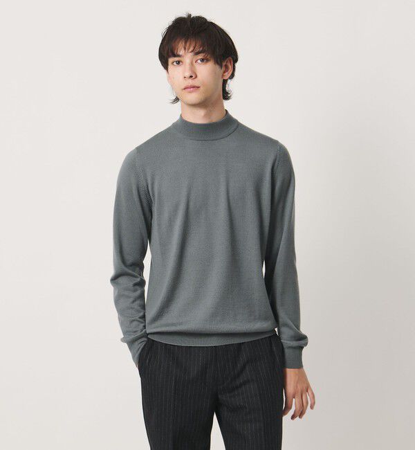 UNITED ARROWS「＜Gran Sasso＞ モックネック ロングスリーブ ニット」|ニット・セーター|