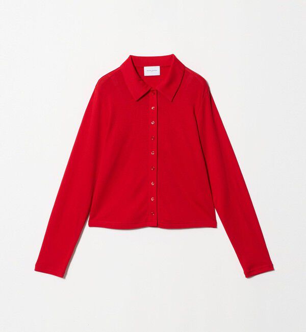 UNITED ARROWS「コットン フライス ポロシャツ」|Tシャツ・カットソー|RED