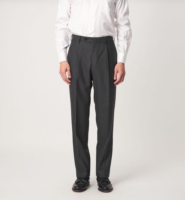 UNITED ARROWS green label relaxing「GUABELLO ドビー HX 1プリーツ スーツパンツ」|スーツ|