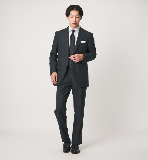 UNITED ARROWS green label relaxing「GUABELLO ドビー HX 1プリーツ スーツパンツ」|スーツ|