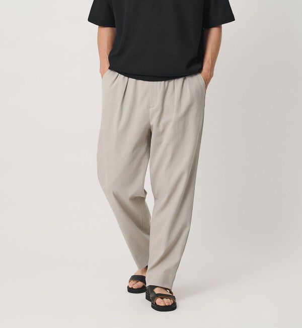 BEAUTY&YOUTH UNITED ARROWS「フラックス オックス バルーン イージー パンツ NO.9 ヨコストレッチ 吸水速乾 透け防止」|チノ|NATURAL