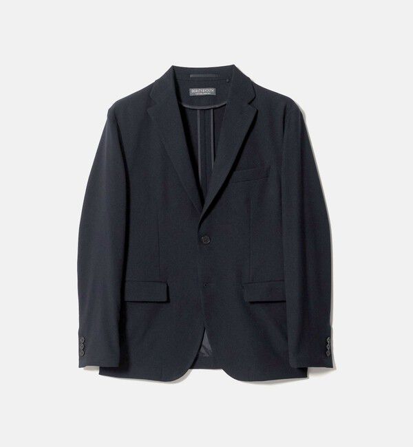 BEAUTY&YOUTH UNITED ARROWS「リサイクル ポリエステル 2B ジャケット セットアップ対応 ヨコストレッチ ウォッシャブル」|テーラードジャケット|NAVY