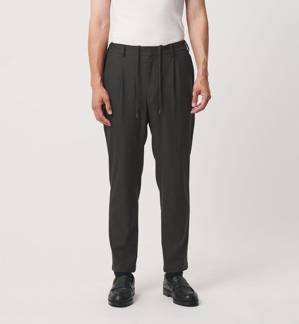 BEAUTY&YOUTH UNITED ARROWS「リサイクル ポリエステル 1プリーツ テーパード パンツ NO.3 セットアップ対応 ヨコストレッチ ウォッシャ」|チノ|