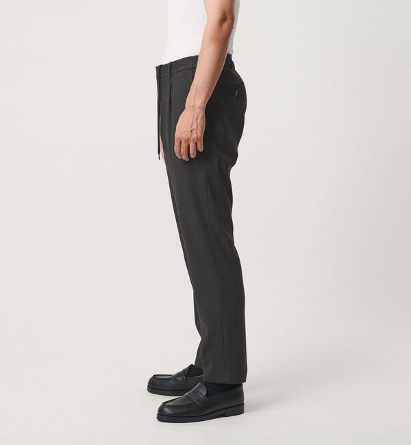 BEAUTY&YOUTH UNITED ARROWS「リサイクル ポリエステル 1プリーツ テーパード パンツ NO.3 セットアップ対応 ヨコストレッチ ウォッシャ」|チノ|
