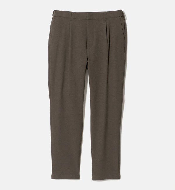 BEAUTY&YOUTH UNITED ARROWS「リサイクル ポリエステル 1プリーツ テーパード パンツ NO.3 セットアップ対応 ヨコストレッチ ウォッシャ」|チノ|