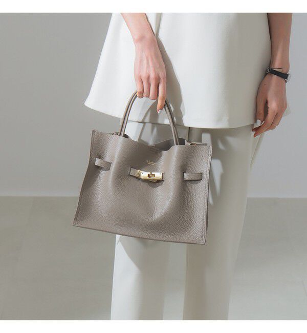 Demi-Luxe BEAMS 「【別注】VIOLAd&rsquo;ORO / TRERO シュリンク ゴールドクロア トートバッグ」|トートバッグ|別LT.TAUPE？GREY