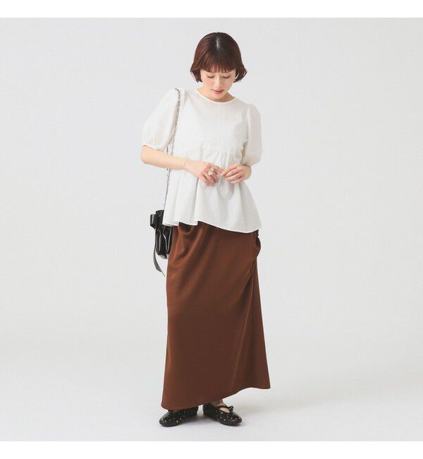 Ray BEAMS 「ランタンスリーブ ギャザー ブラウス」|シャツ・ブラウス|