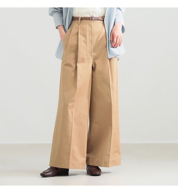 Demi-Luxe BEAMS 「2タック チノパンツ」|チノ|BEIGE