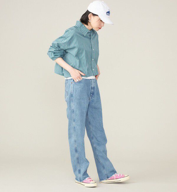 SHIPS for women「SHIPS NINE CASE:〈手洗い可能〉カットオフ デニム◇」|デニム|