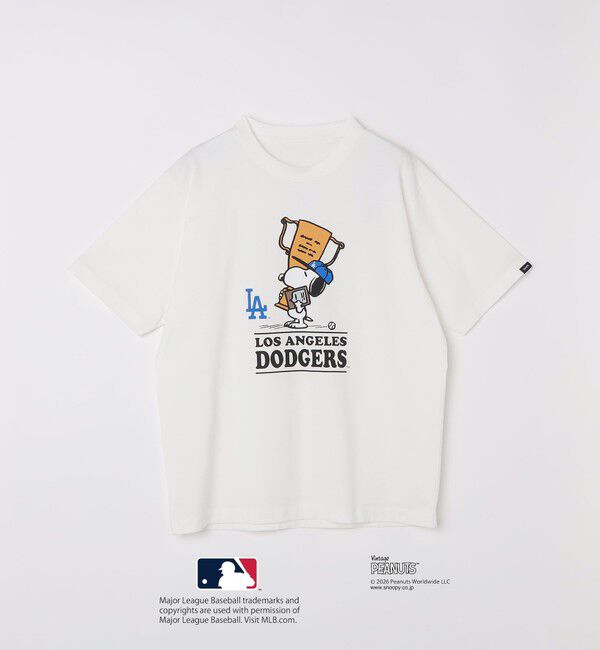 SHIPS「SHIPS: PEANUTS&times;MLB プリント Tシャツ 26SS」|Tシャツ・カットソー|