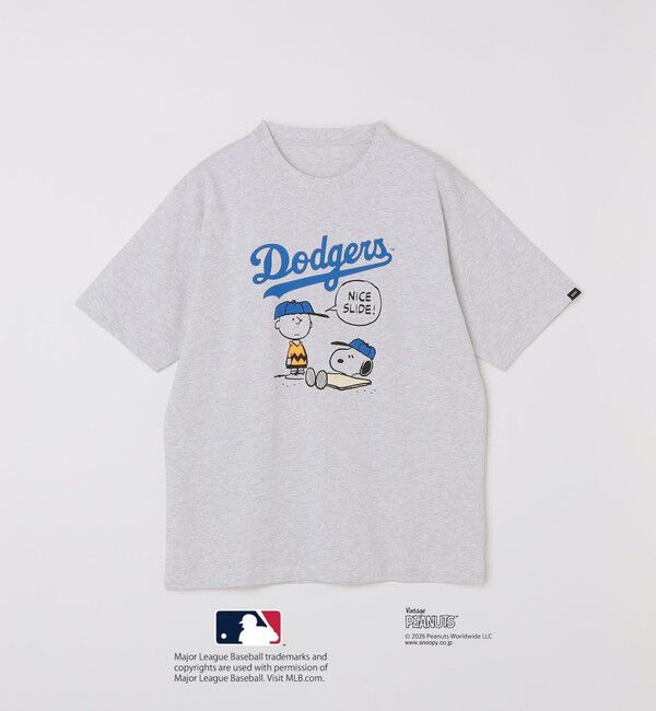 SHIPS「SHIPS: PEANUTS&times;MLB プリント Tシャツ 26SS」|Tシャツ・カットソー|オフホワイト