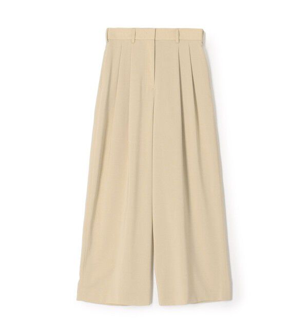 Ballsey「ポリエステルツイル ２タックスラックスパンツ」|その他|43 ライトベージュ