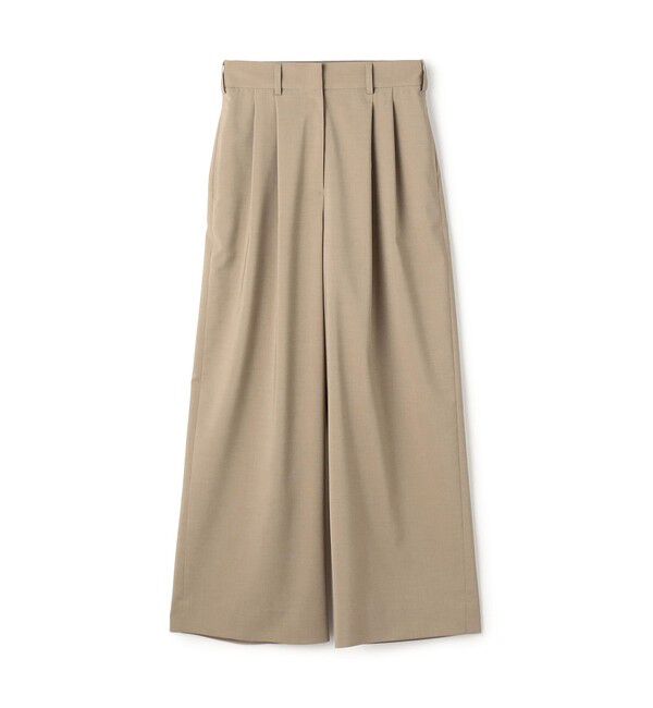 Ballsey「ポリエステルツイル ２タックスラックスパンツ」|その他|47 ベージュ
