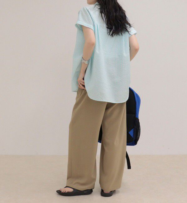 fredy emue「FR刺しゅうフレンチストライプシャツ」|シャツ・ブラウス|