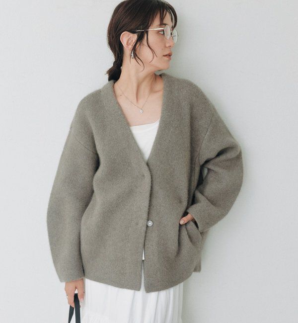  「ヘアリーウールノーカラージャケット」|その他|