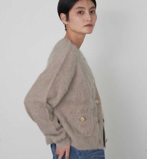  「《軽やかで上質》ファーカシミヤミンクライクカーディガン」|ニット・セーター|