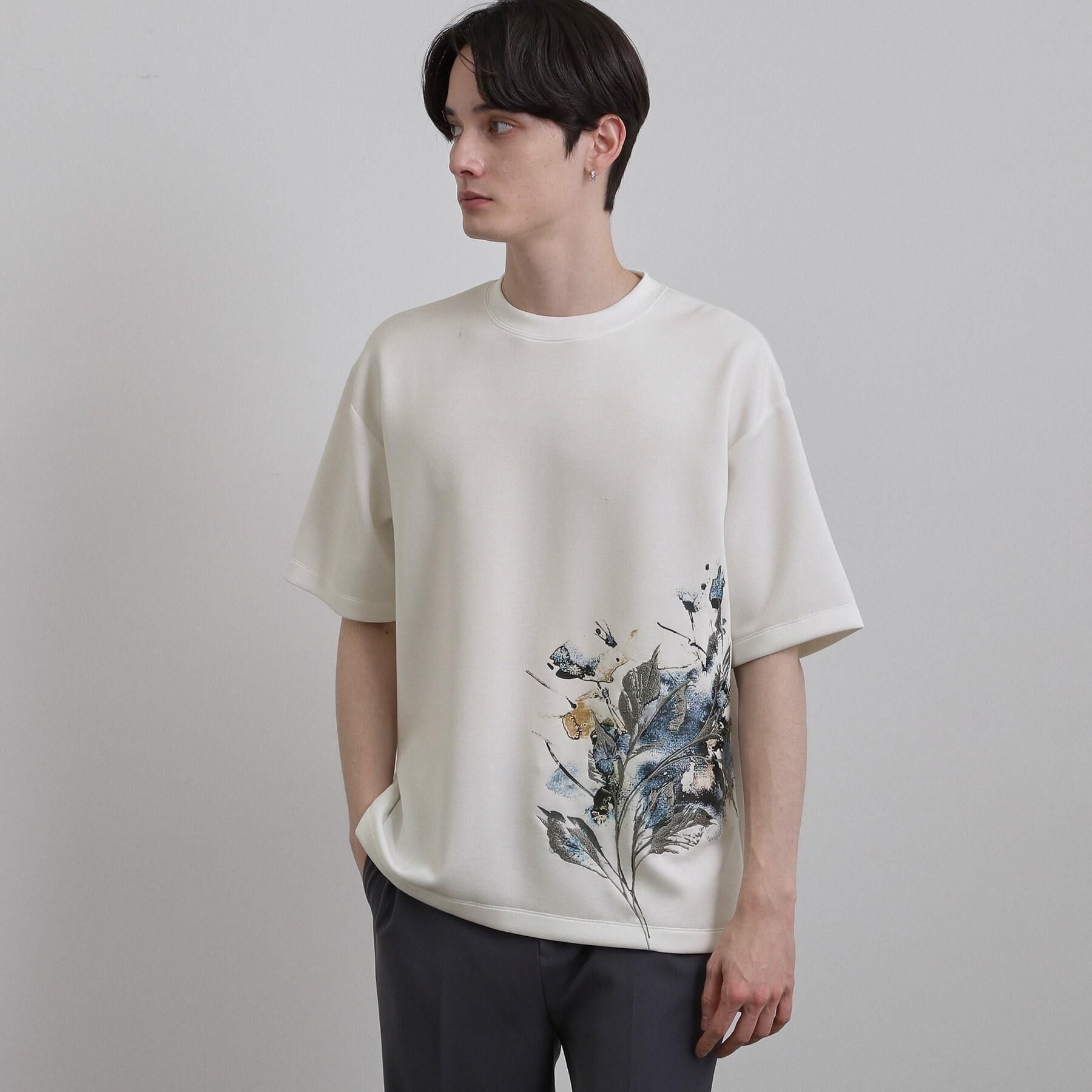 tk.TAKEO KIKUCHI「リーフエンブロブラーTシャツ」|Tシャツ・カットソー|