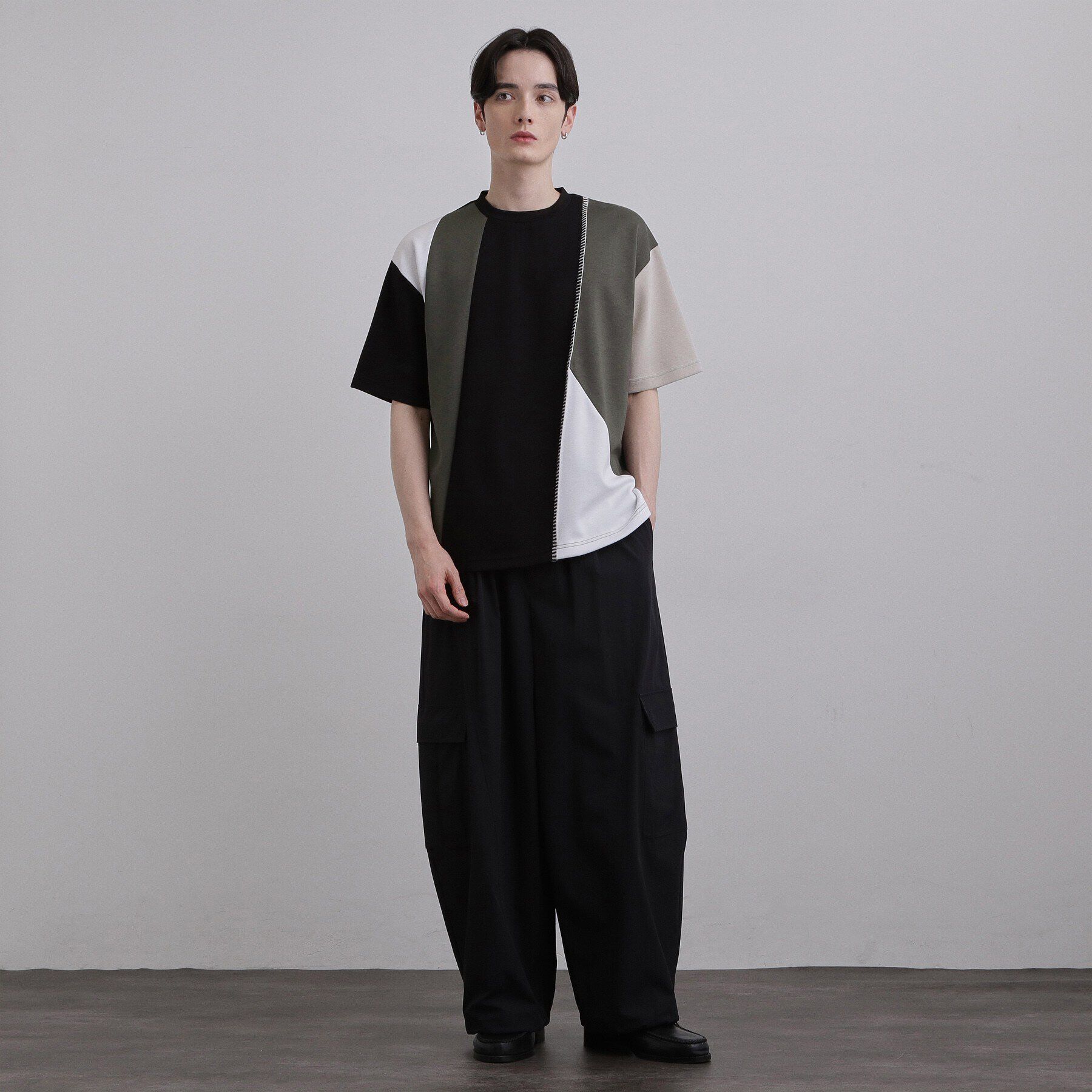 tk.TAKEO KIKUCHI「ダイヤゴナル半袖カットソー」|Tシャツ・カットソー|