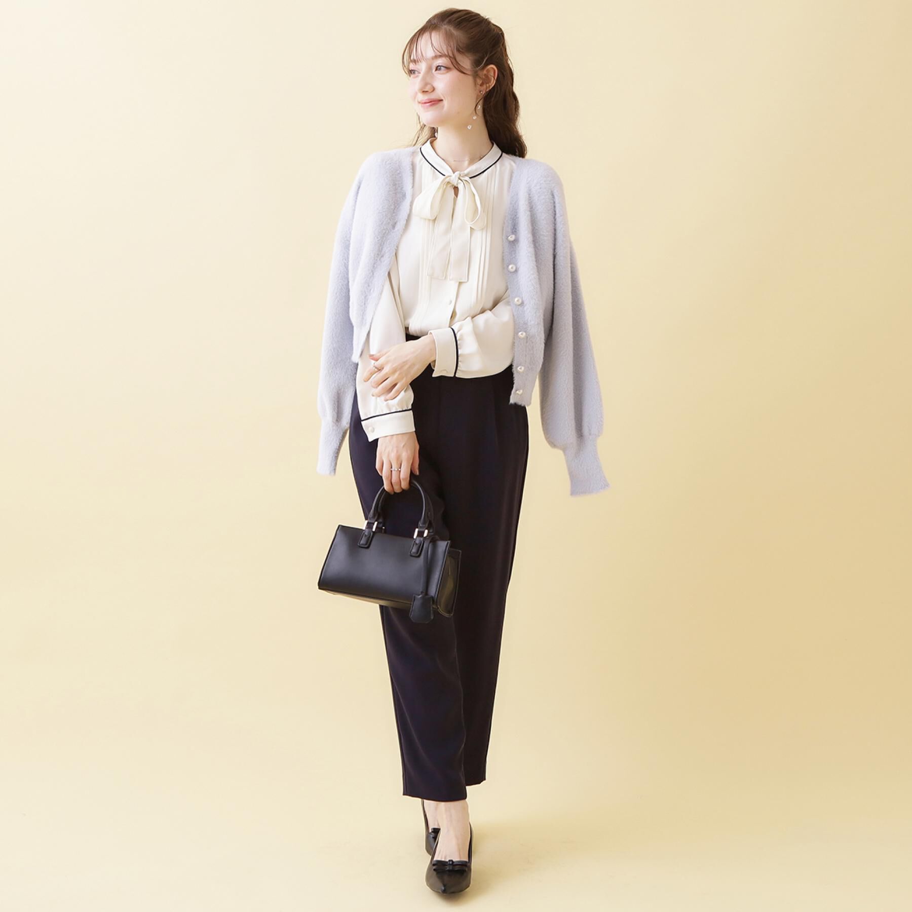 Couture broach「【前後2WAY】Springフェザーカーデトップス」|カーディガン|