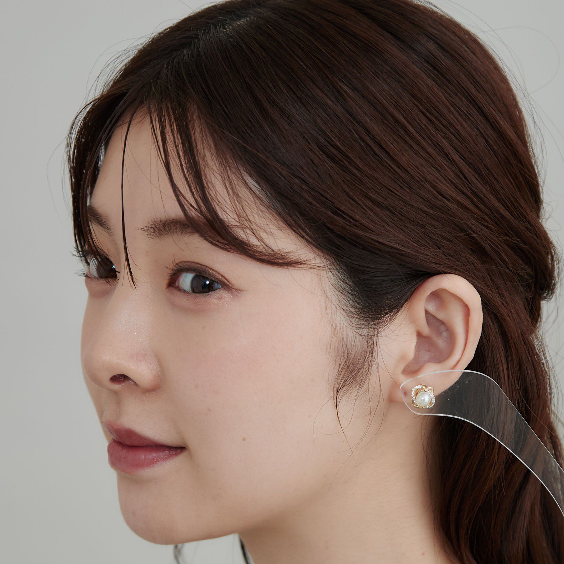 Couture broach「パール調ビジューピアス」|ピアス|