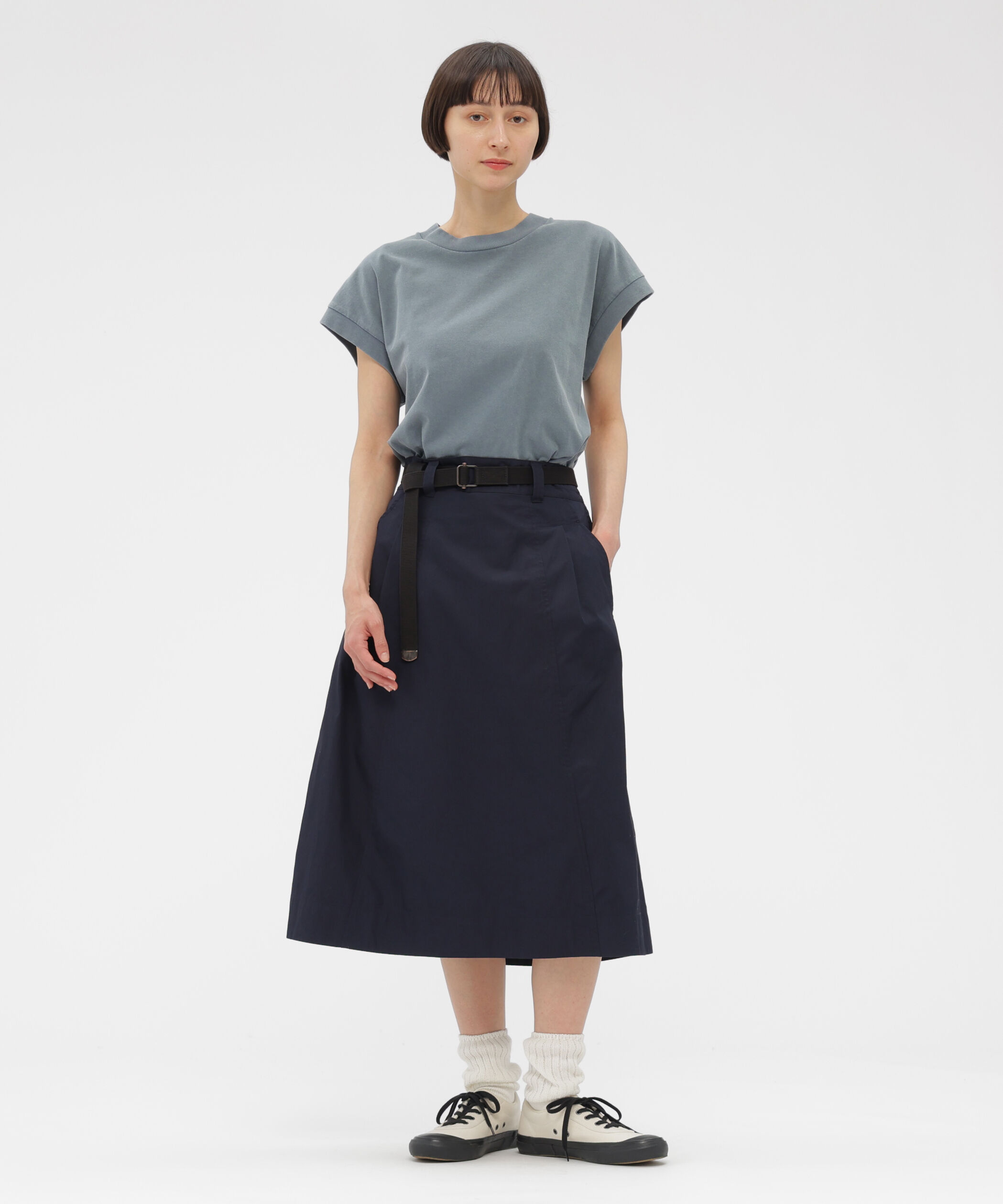 MHL.「FINE COMPACT COTTON POPLIN SKIRT」|スカート|