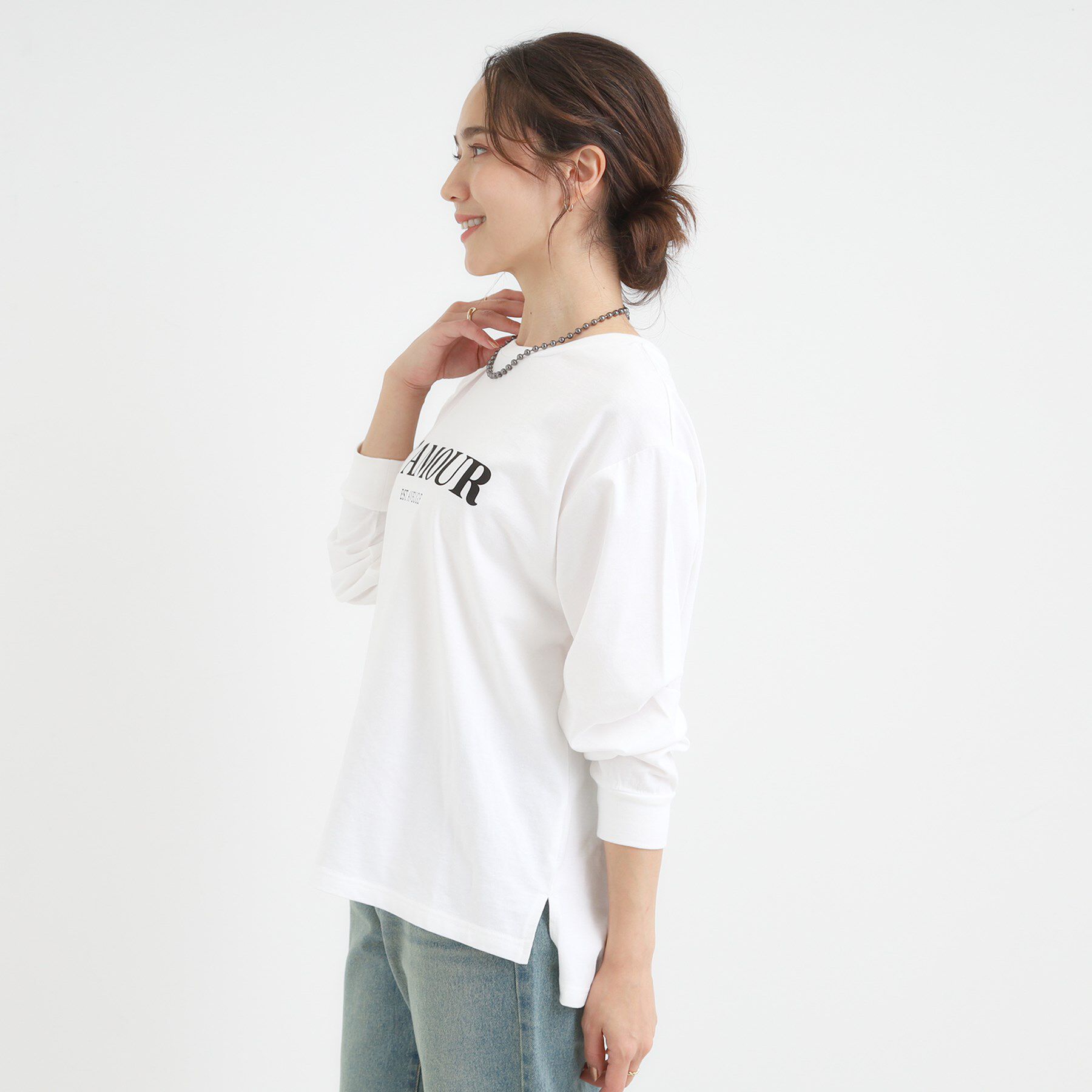 SHOO･LA･RUE「グラフィックアソート ベーシックロンT」|Tシャツ・カットソー|