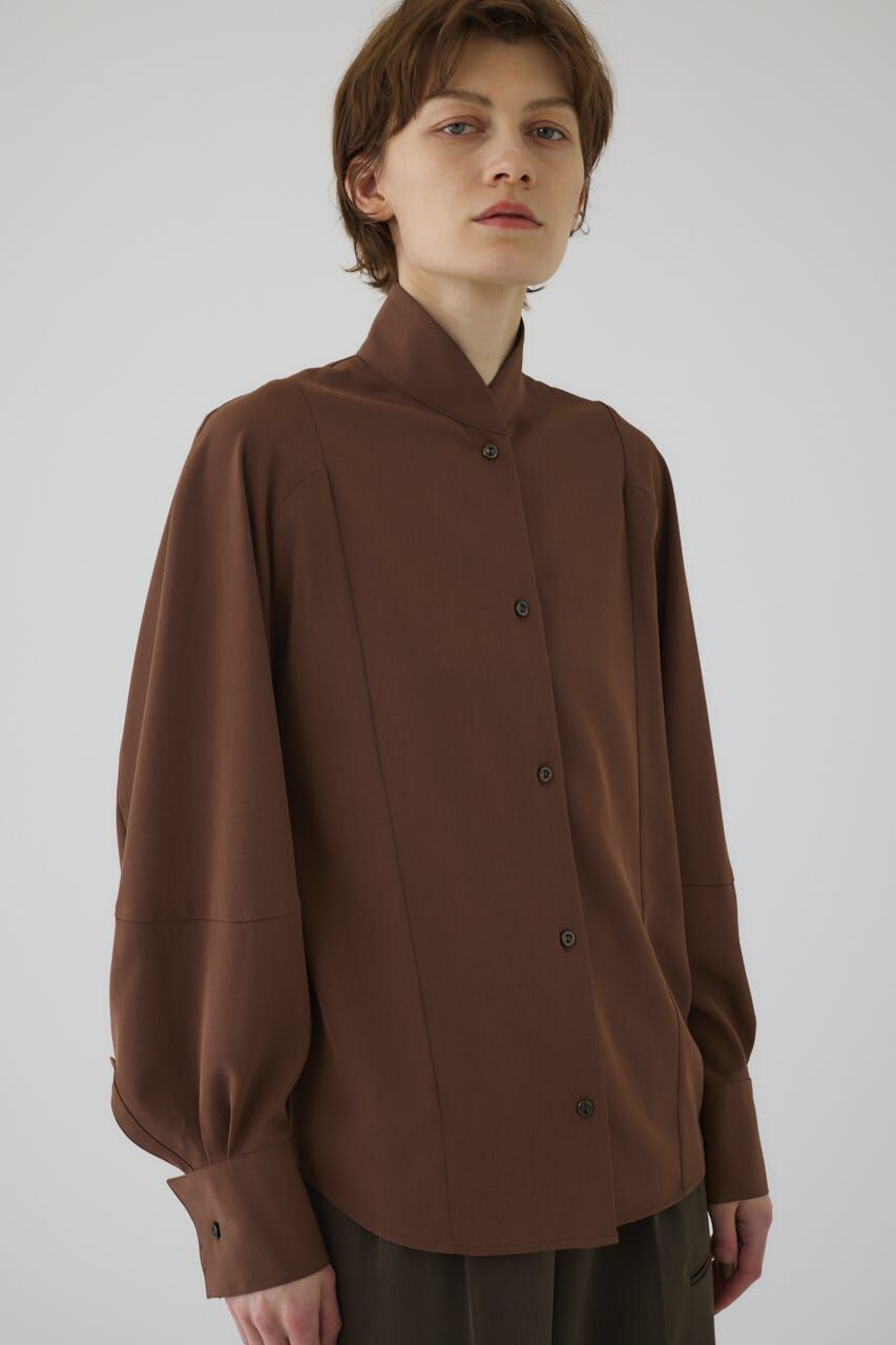 RIM.ARK 「Stand collar volume blouse」|シャツ・ブラウス|