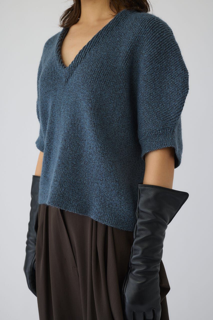RIM.ARK 「Round knit vest tops」|ダウンベスト・ベスト|BLU