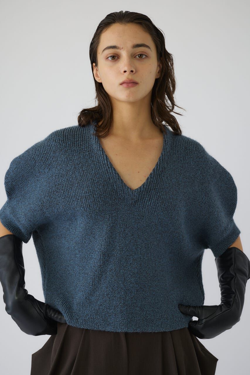 RIM.ARK 「Round knit vest tops」|ダウンベスト・ベスト|