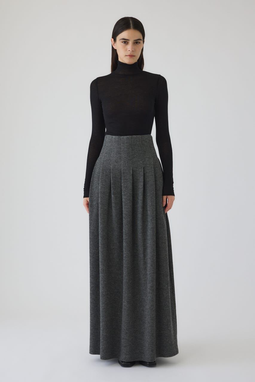 RIM.ARK 「High waist bomber knit SK」|スカート|GRY