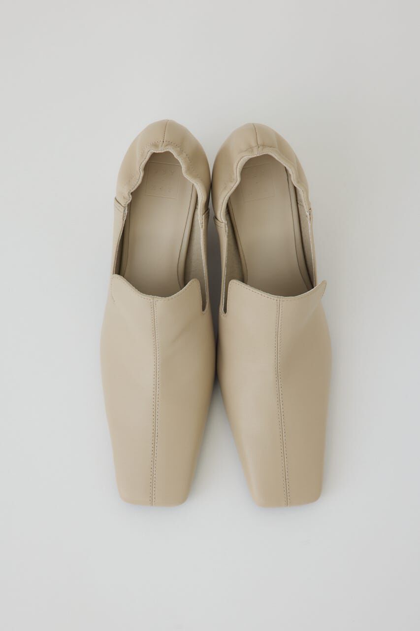 RIM.ARK 「Leather square toe heel」|パンプス|