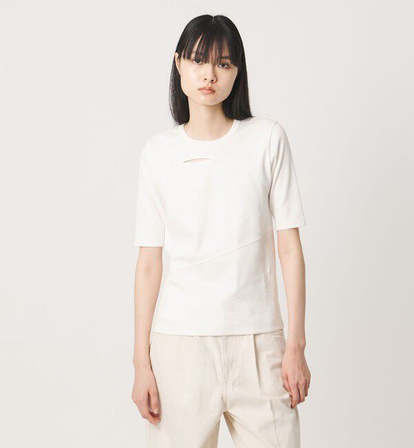 AEWEN MATOPH「＜AEWEN MATOPH＞イレギュラー パネル Tシャツ」|Tシャツ・カットソー|