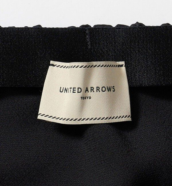 UNITED ARROWS「サテン レース コンビ スカート」|スカート|