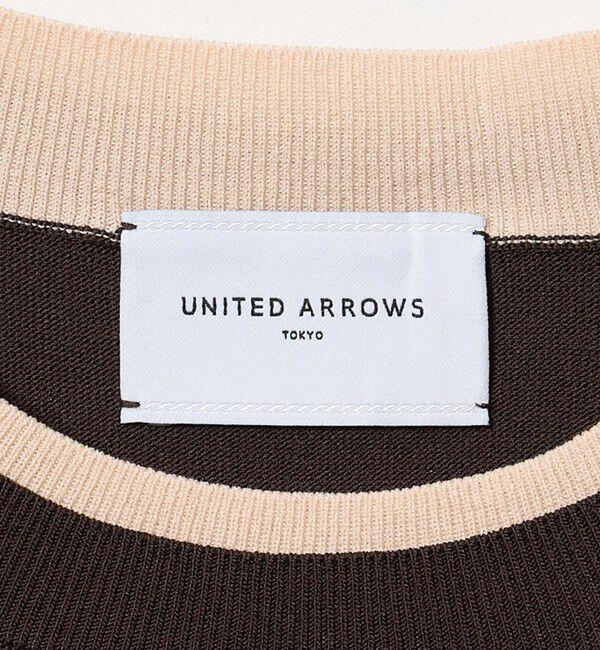 UNITED ARROWS「ブローチ ハーフスリーブ ニット」|ニット・セーター|