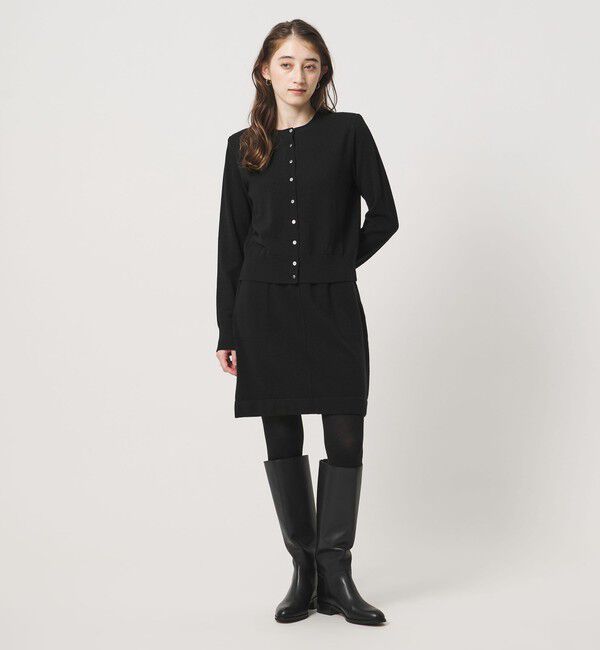 UNITED ARROWS「バックジップ ジョッキー ロングブーツ」|ロングブーツ|