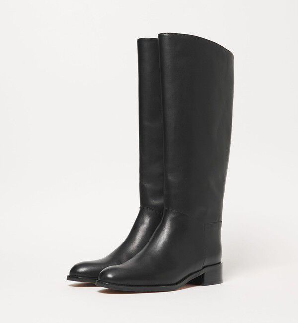 UNITED ARROWS「バックジップ ジョッキー ロングブーツ」|ロングブーツ|