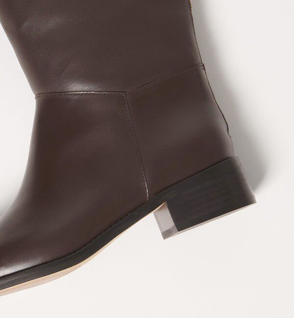 UNITED ARROWS「バックジップ ジョッキー ロングブーツ」|ロングブーツ|