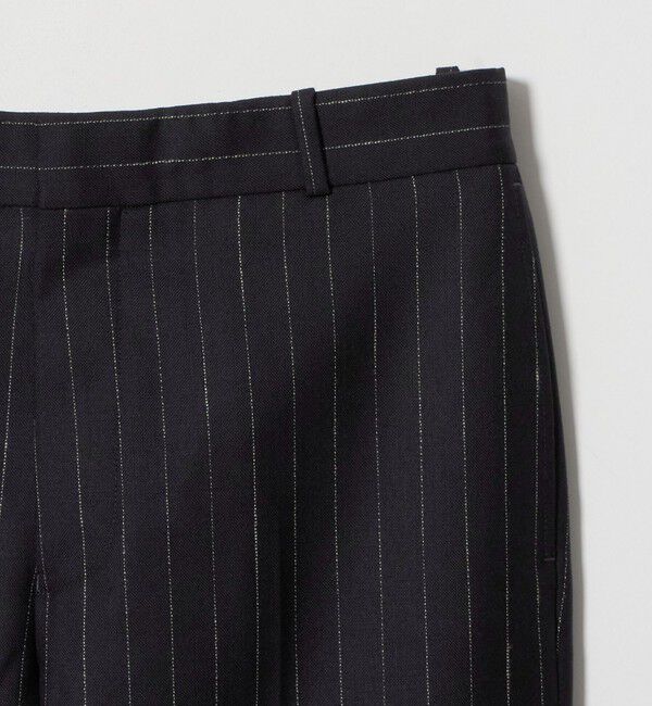 UNITED ARROWS「ポーラ ピンストライプ ワイドストレート パンツ」|スラックス|
