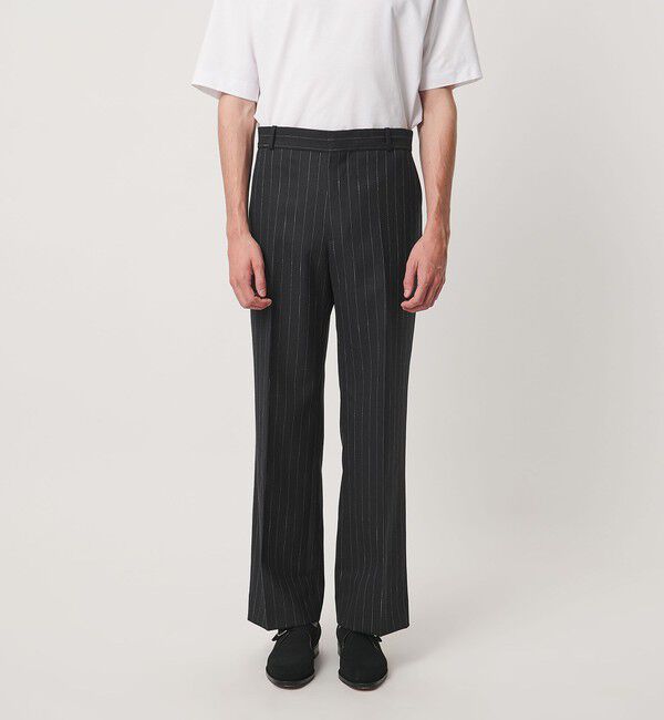 UNITED ARROWS「ポーラ ピンストライプ ワイドストレート パンツ」|スラックス|
