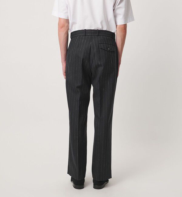 UNITED ARROWS「ポーラ ピンストライプ ワイドストレート パンツ」|スラックス|