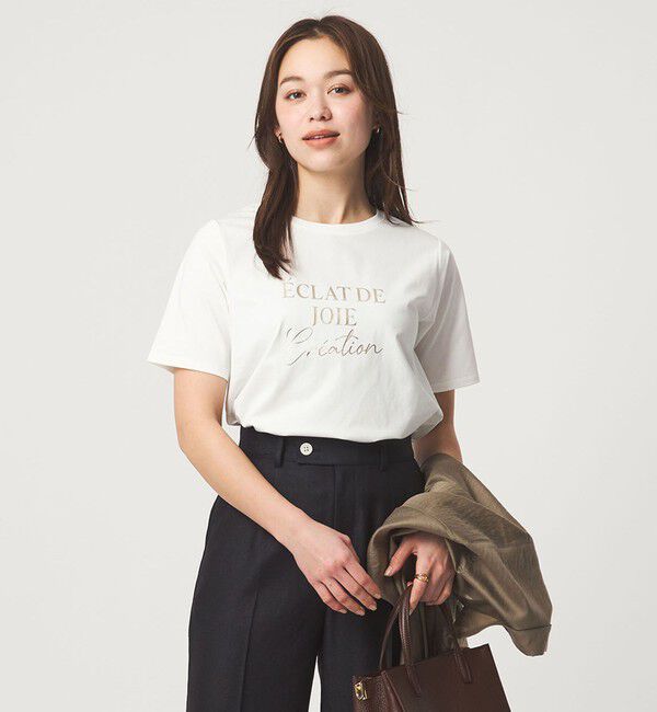 UNITED ARROWS green label relaxing「ロゴ ショートスリーブ プルオーバー カットソー 接触冷感」|Tシャツ・カットソー|その他1